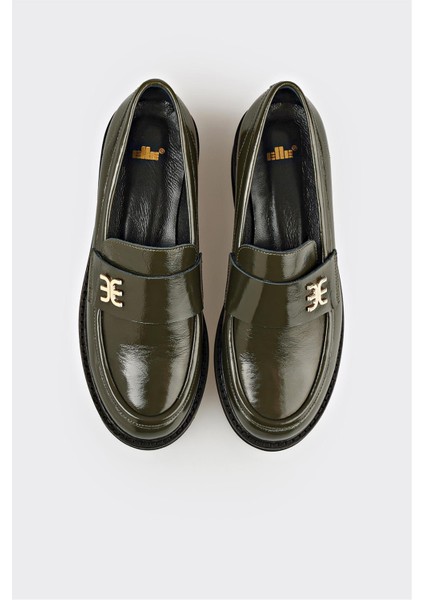 Haki Deri Kadın Günlük Ayakkabı fırsatları