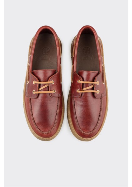 Bordo Deri Kadın Günlük Ayakkabı fırsatları