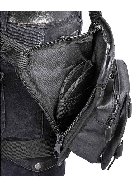 Siyah Özel Bölmeli Silah Taşıma Bel ve Bacak Çantası indirimleri