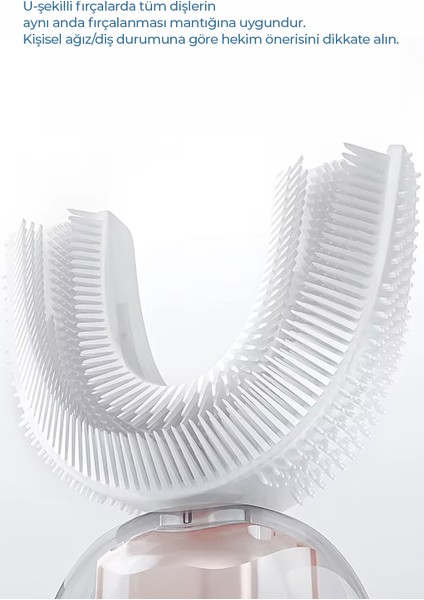 Şarjlı Titreşimli 360° U Diş Fırçası modelleri