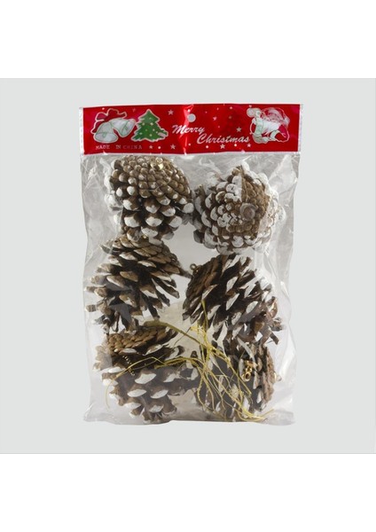 shop 6lı Kozalak Yılbaşı Ağaç Süsü-Kahverengi modelleri