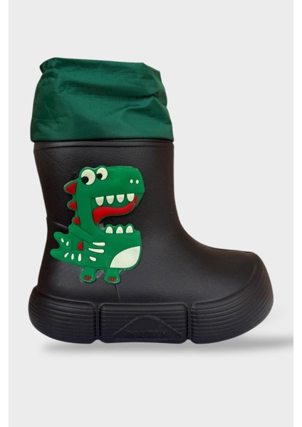 Çocuk Kışlık Su Geçirmez Yağmur Botu Siyah