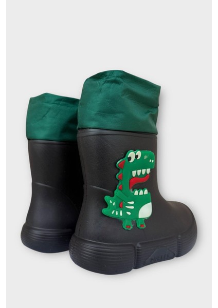 Çocuk Kışlık Su Geçirmez Yağmur Botu Siyah fırsatları