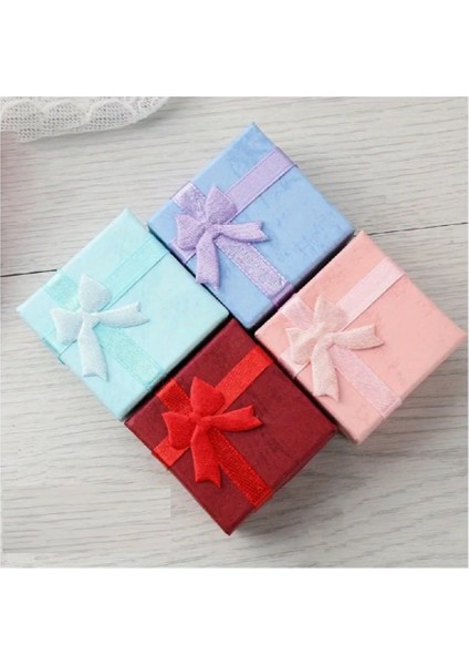 (12 x Adet) 1 Paket Yüzük & Kolye & Küpe Dekoratif Kurdele Hediye Paketi fiyatları