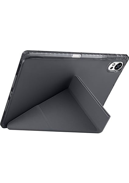 Matepad 12X Ile Için Uyumlu Kılıf Üçgen Tri Folding Kalem Bölmeli Standlı Kılıfı (Siyah) fiyatları