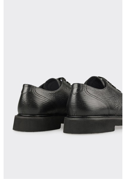 Siyah Deri Erkek Günlük Ayakkabı indirimleri