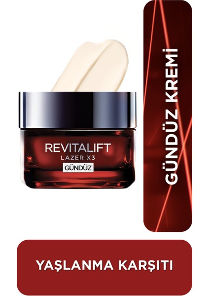 L'oreal Paris L'oréal Paris Revitalift Lazer X3 Yoğun Yaşlanma Karşıtı Gündüz Bakım Kremi Gece Bakım + L'oreal Paris Fashion Week Çanta Hediyeli fiyatları
