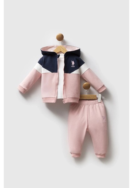 U.s. Polo Assn 3'lü Takım USB2758 Açık Pembe