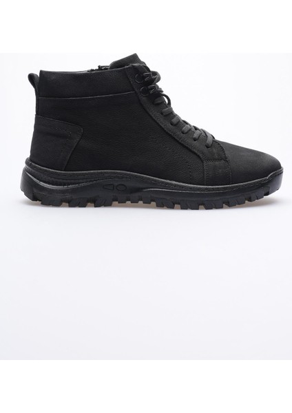 Erkek Hakiki Nubuk Deri Bot Fermuarlı Siyah Taymor modelleri