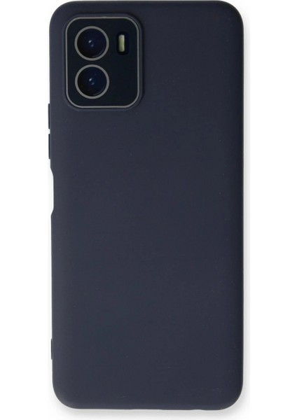 Vivo Y15S Kılıf Lansman Glass Kapak - Lacivert