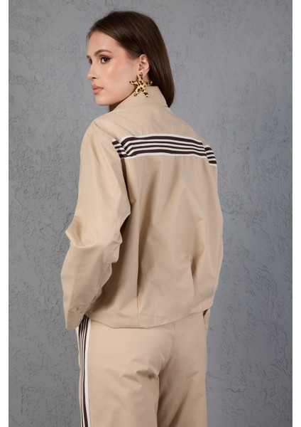 Şerit Dettaylı Ceket Pantolon Takım