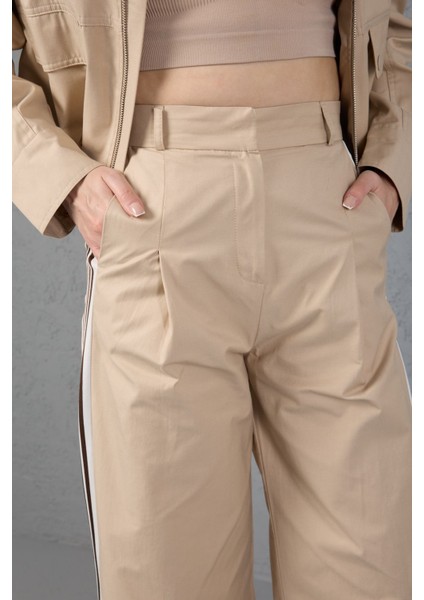 Şerit Dettaylı Ceket Pantolon Takım