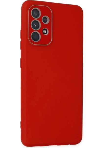 Samsung Galaxy A53 5g Kılıf Lansman Glass Kapak - Kırmızı fiyatları