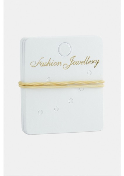 shop 6 Delikli Küpe Kartı 200 Adet-Beyaz fiyatları