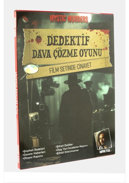 shop Film Setinde Cinayet Dedektif Dava Çözme Oyunu-Renkli