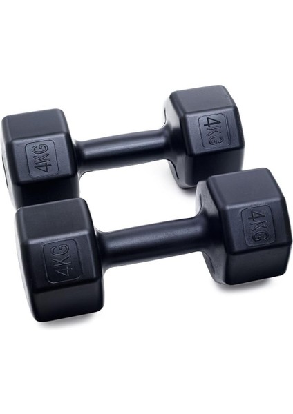8 kg Dambıl Set (4 kg Dambıl x 2 Adet Gönderim Yapılır) Siyah