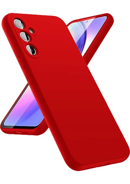 Resveq Newface Samsung Galaxy A24 4g Kılıf First Silikon - Kırmızı