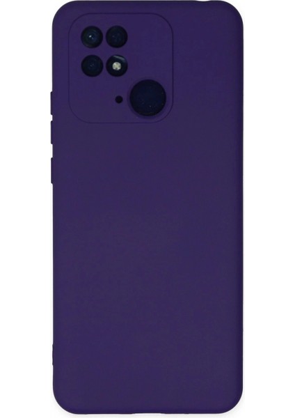 Xiaomi Redmi 10C Kılıf Nano Içi Kadife Silikon - Mor