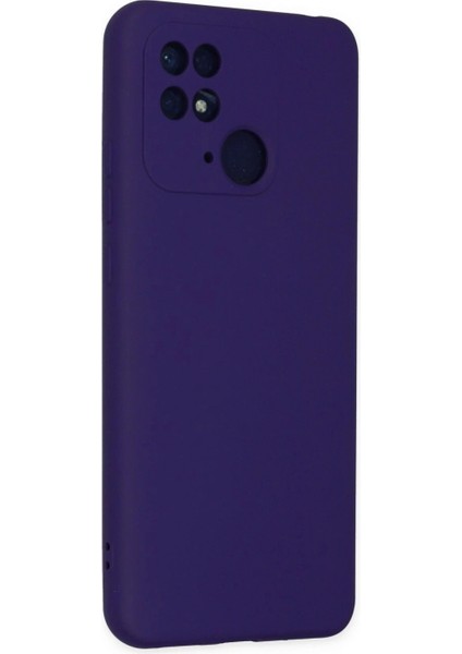 Xiaomi Redmi 10C Kılıf Nano Içi Kadife Silikon - Mor modelleri