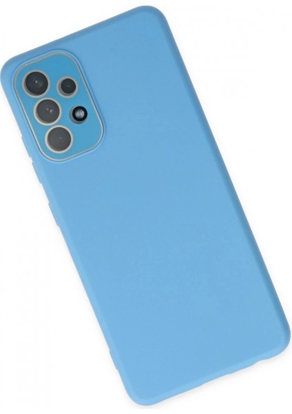 Samsung Galaxy A53 5g Kılıf Lansman Glass Kapak - Mavi modelleri