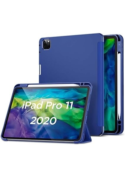 iPad Pro 11 2020 Kılıf-Rebound Pencil-Navy Blue fiyatları