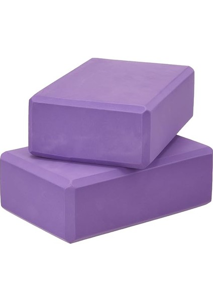 Çiftli Yoga Blok - 2 Adet Yoga Block - Eva Yoga Bloğu Seti,mor fırsatları