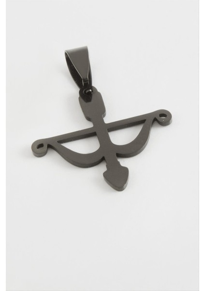 shop Yay Ok Çelik Kolye Ucu 2,5 Cm-Siyah