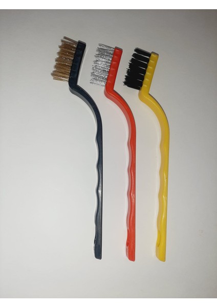 3lü Tel Fırça Tencere Aspiratör Ocak Banyo Musluk Duşakabin Lavabo Fırın Temizlik Fırça Seti indirimleri