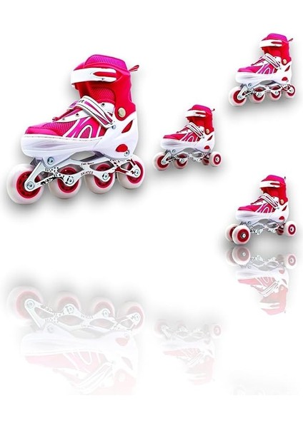 Çocuk Pateni Alıştırma Pateni 2+2, 2+1 Ayarlanabilir Teker ve Numaralı Başlangıç Pateni (34-37) fırsatları