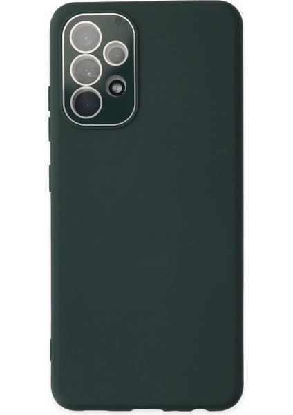 Samsung Galaxy A53 5g Kılıf Lansman Glass Kapak - Koyu Yeşil