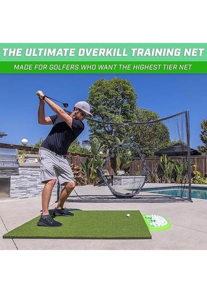 Golf-Übungsnetz | Wählen Sie Zwischen Riesigen 3 M x 2,1 M Oder 2,1 M x 2,1 M Netzen, Persönliche Driving Range Für Den Innen- Und Außenbereich, Entworfen Von Golfers For Golfers fiyatları