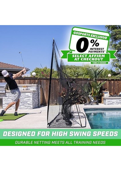 Golf-Übungsnetz | Wählen Sie Zwischen Riesigen 3 M x 2,1 M Oder 2,1 M x 2,1 M Netzen, Persönliche Driving Range Für Den Innen- Und Außenbereich, Entworfen Von Golfers For Golfers modelleri