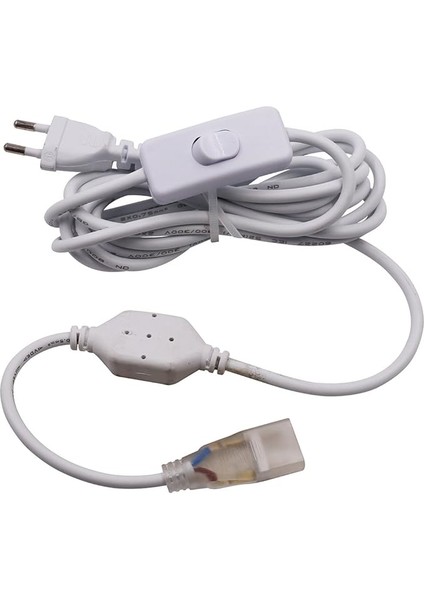 LED Şerit, IP65 5050 Işık Şeridi, 220 V LED Şerit, Anahtarlı, Sıcak Beyaz, 8 M modelleri