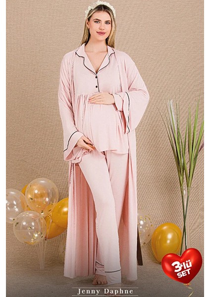 Lady Lingerie Sabahlıklı Lohusa-Hamile Pijama Takımı 3'lü Set fiyatları