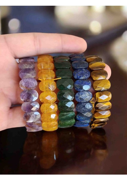 Kaplan Gözü Taşı Bileklik Gerçek Hakiki Doğal Taş Bileklik Faset Kesim Doğal Taş Bileklik modelleri