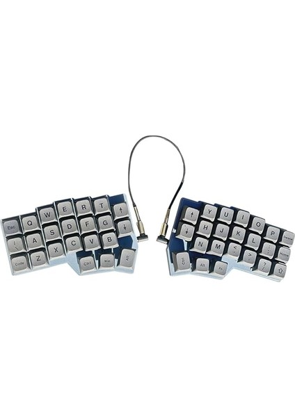Hot Swap ile Kablolu Ergonomik Bölünmüş Klavye - Pc Oyun Klavyesi Için Sol Sağ El Desteği