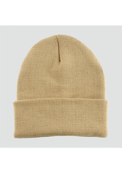 shop Çift Kat 1 Nci Kalite Renkli Bere Bere Eldiven -Taba