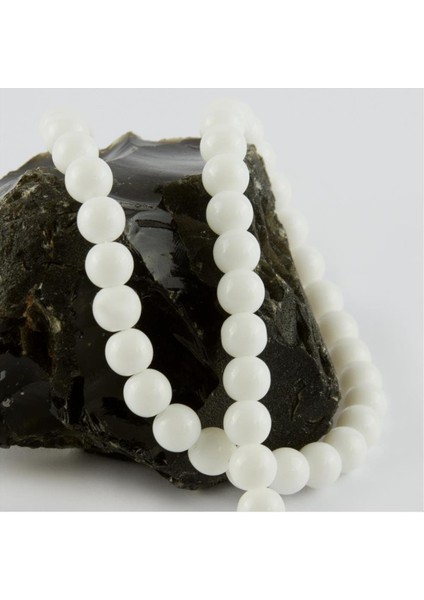 shop 8 mm Cam Taş-Beyaz