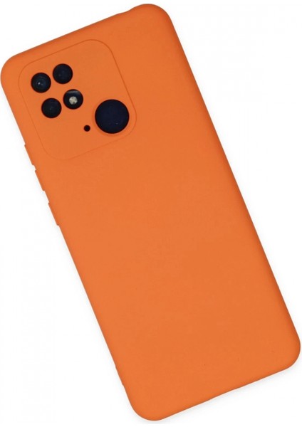 Xiaomi Redmi 10C Kılıf Nano Içi Kadife Silikon - Turuncu fiyatları
