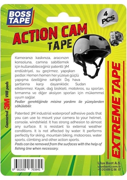 Tape Go Pro Aksiyon Kamerası Yapıştırma Bandı modelleri