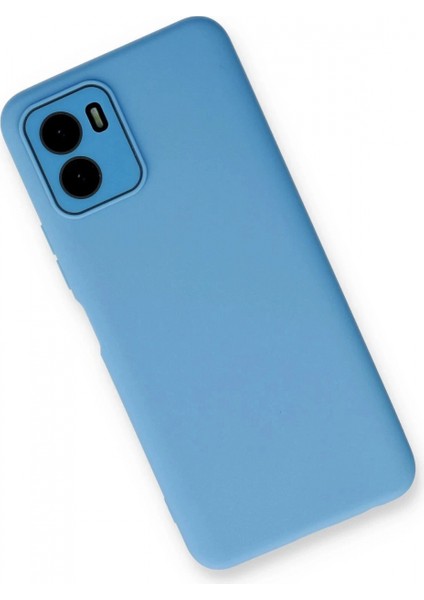 Vivo Y15S Kılıf Lansman Glass Kapak - Mavi fiyatları