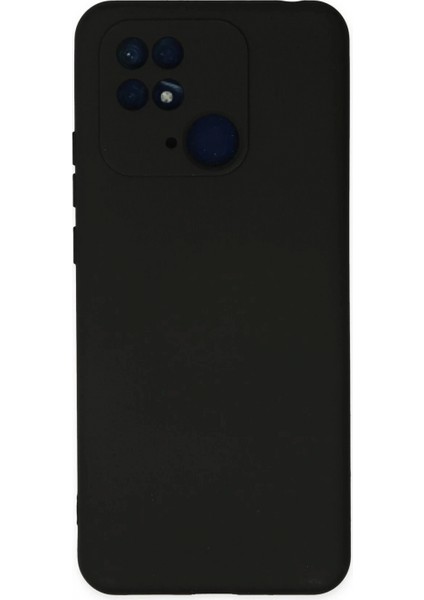 Xiaomi Redmi 10C Kılıf Nano Içi Kadife Silikon - Siyah