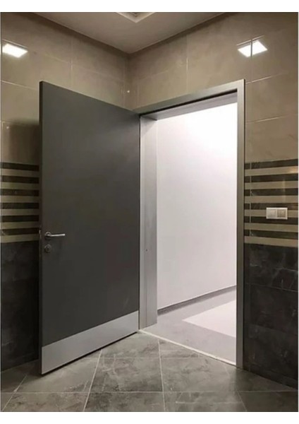 Kapı Altı Koruması Tekmelik Alüminyum Gri Renk 10X2 L 80CM 2 Adet modelleri