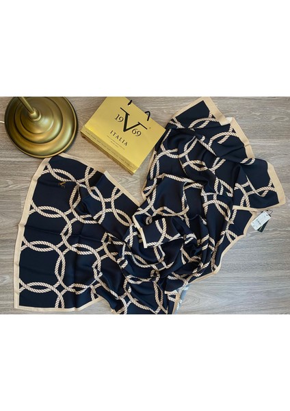 19V69 ITALIA Zincir Desen Modal Şal modelleri