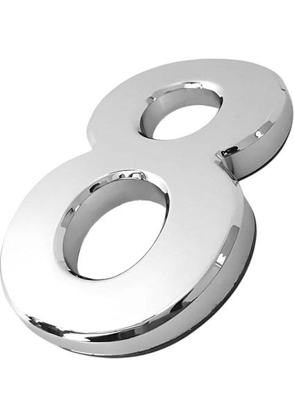 Kapı Numarası Küçük Boy 50 mm 5 cm Numara 8 Rakam Sekiz Sayı Krom Renk Numaralar 1 Adet