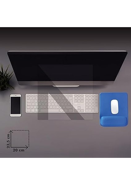 - Dörtgen Bilek Destekli Mouse Pad | Konfor, Kaymaz Taban, Ergonomik, Yumuşak, Ev,ofis (Mavi) modelleri