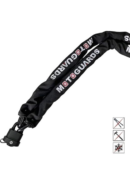 Strong Grade 13MM Kesilmez Motosiklet Zinciri (200 Cm) + Pvc Kaplamalı Marine Asma Kilit fiyatları