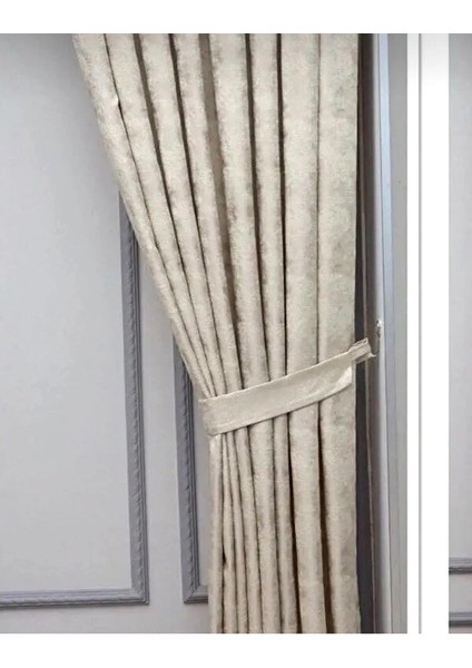 Bej Istanbul Fon, Desen Yeni Sezon 1 / 3 Pileli Kırışmaz, Özel Koleksiyon ( Tek Kanat ) Tül, Perde, fiyatları