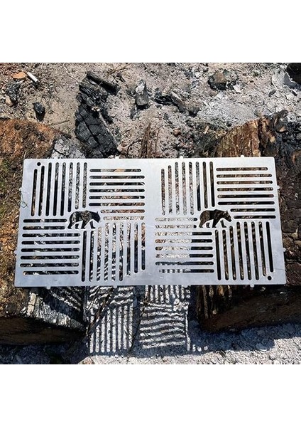 Ayısı® Pyrowide Wire™ Yekpare Paslanmaz Çelik Bushcraft Izgara Teli Hafif Portatif 37 × 18 cm fiyatları