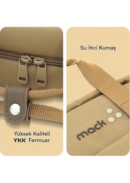 MCE-1523 Nova Eco Çevre Dostu Laptop Sırt Çantası 15.6 Inç, Ykk Fermuarlı Bilgisayar Sırt Çantası, Kadın ve Erkek Günlük Çanta, Okul ve Iş Çantası, Camel indirimleri